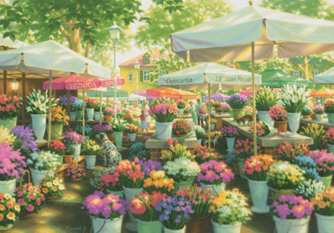 笹倉鉄平作品 スプリトの花市